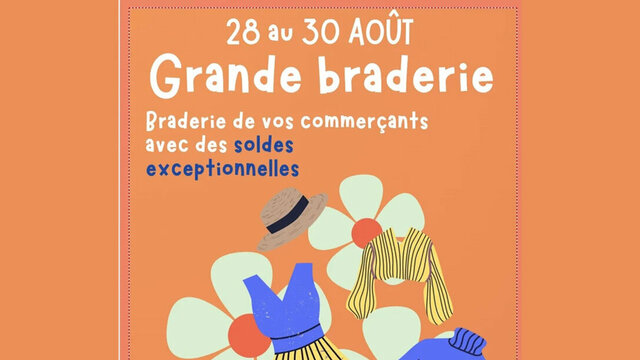 Affiche Braderie des commerçants Saint Remy de Provence