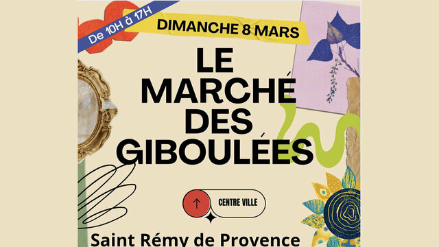 Affiche du marché par l association des commercants