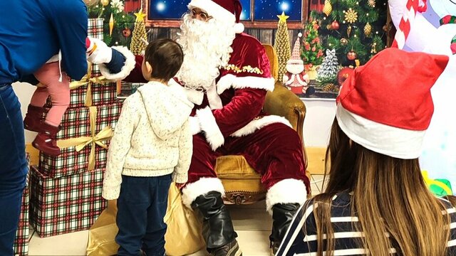 photo avec le Père-Noël