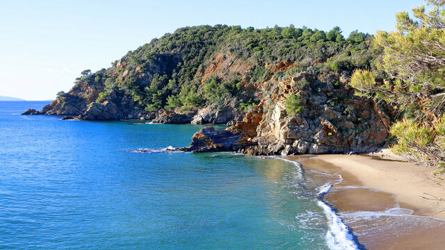 Plage de Bonporteau à Cavalaire